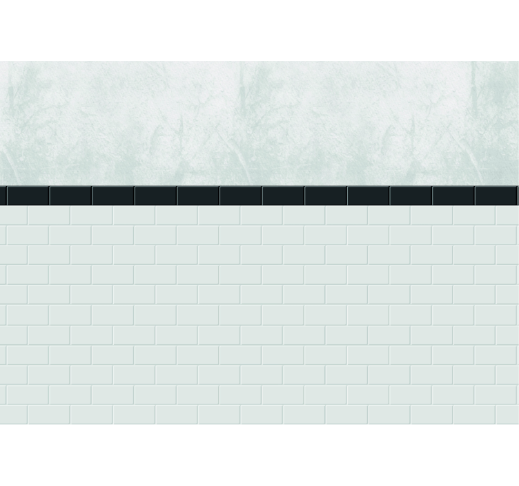 White Tile texture  wall mural - TenStickers