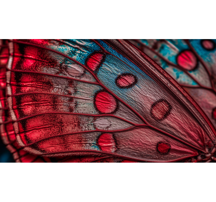 Butterfly Wing living room wall mural - TenStickers