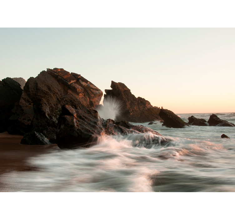Seascape Serenity Scene landscape wall mural - TenStickers