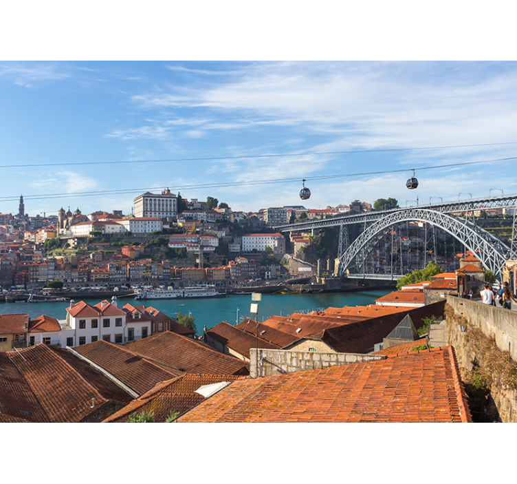 Porto Riverside View other wall mural city - TenStickers