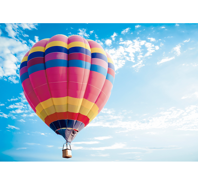 Dreamy Balloon Adventure sky mural wallpaper - TenStickers