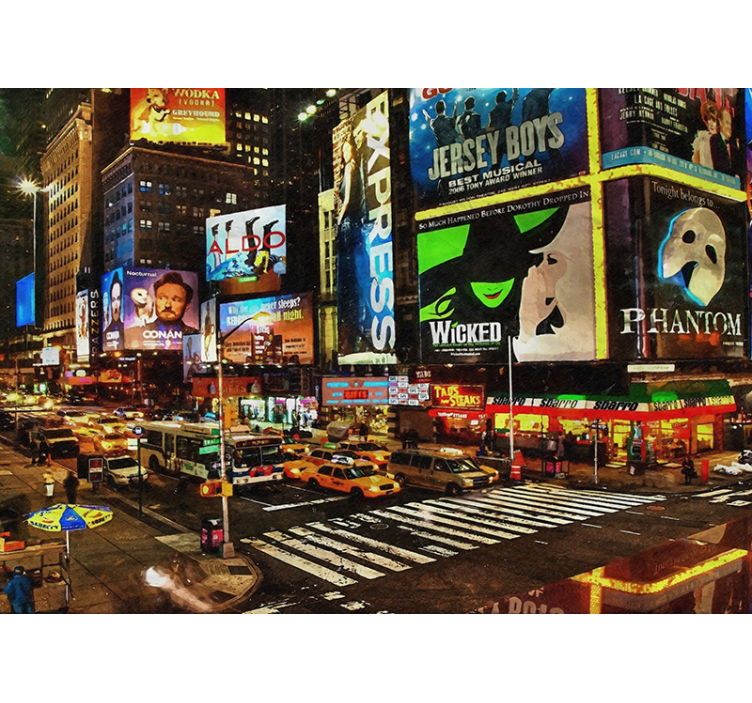 Times Square Brilliance new york wall mural - TenStickers