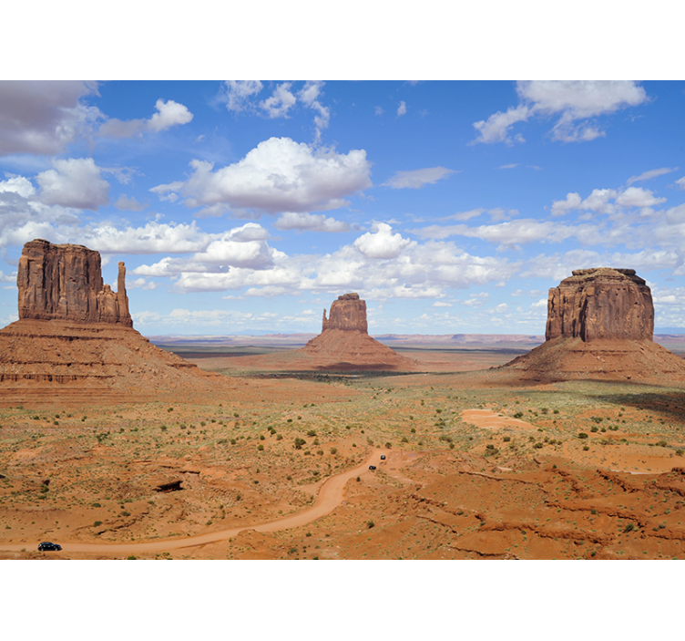 Desert Monoliths View landscape wall mural - TenStickers