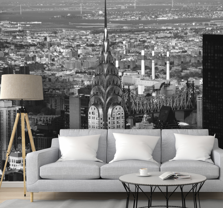 Chrysler Building Skyline new york wall mural - TenStickers