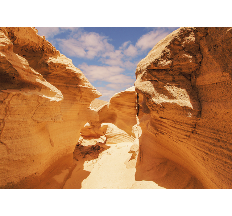 Mountain wall mural canyon rock formations - TenStickers