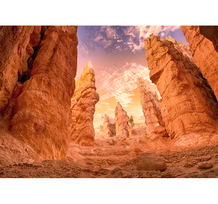 Rose Canyon Desert Wall Mural - TenStickers