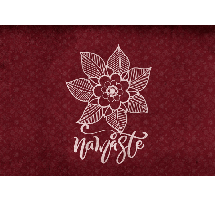 Flowers wall mural elaborate botanical design - TenStickers