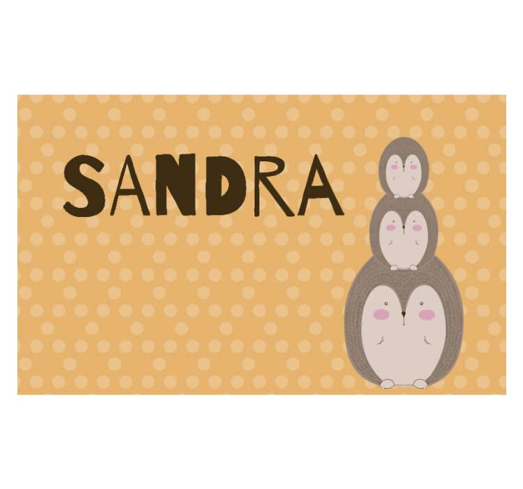 Cute Stacked Hedgehogs childrens bedroom wall mural - TenStickers