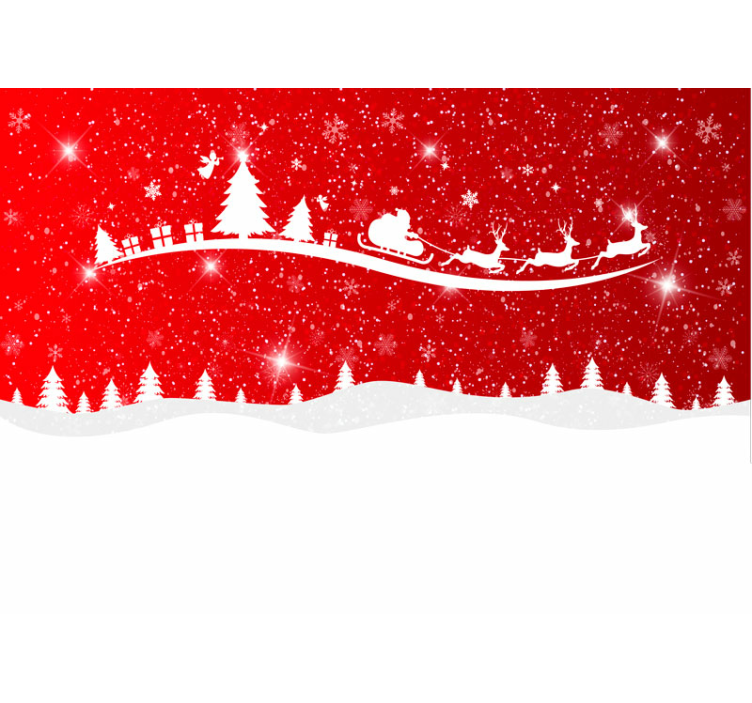 Christmas wave Lounge Photo Wallpaper - TenStickers