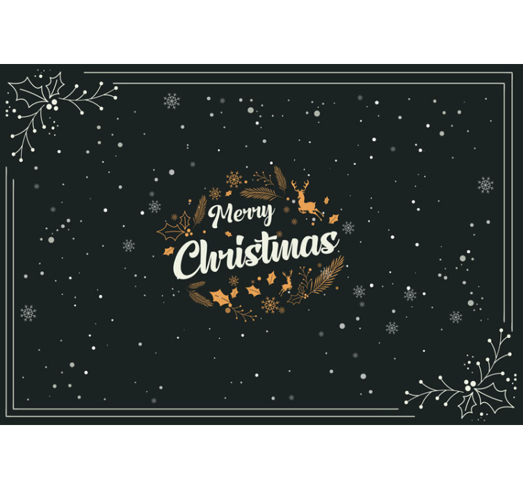Merry Celebration Elements wall mural christmas - TenStickers