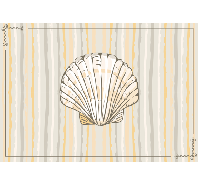 Seashell Floral Design other flowers wall mural - TenStickers