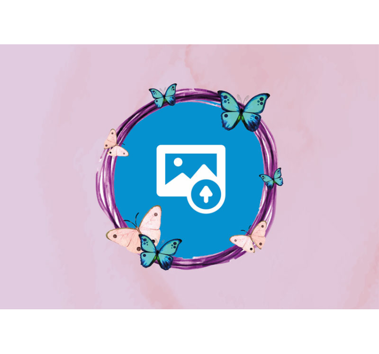 Flowers wall mural sunflowers with butterflies - TenStickers