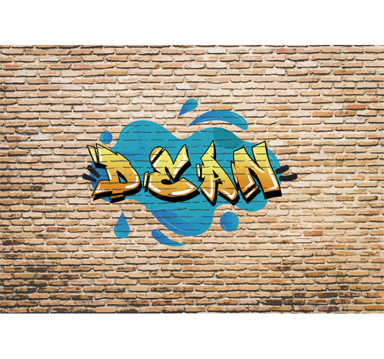 Personalized Graffiti Style urban art wall mural - TenStickers