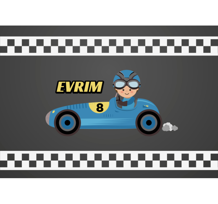 Cartoon Racing Car automotive wall murals - TenStickers