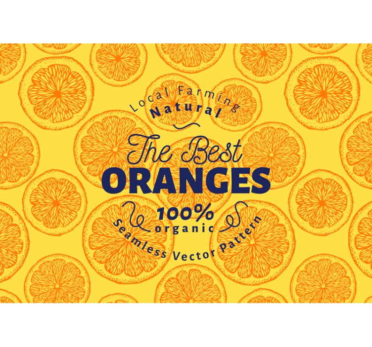 Kitchen wall mural the best natural farming oranges - TenStickers