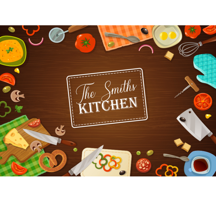 Warm Culinary Vibes kitchen wall mural - TenStickers