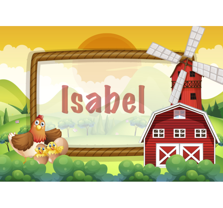 Childrens bedroom wall mural farmyard friends - TenStickers