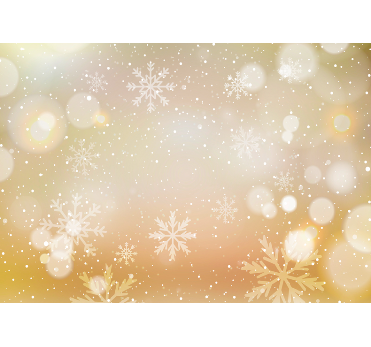 Snowflakes and Sparkles wall mural christmas - TenStickers