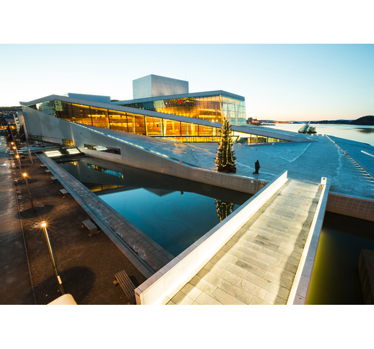 Modern Architectural Marvel wall mural city - TenStickers