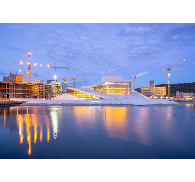 Modern Architectural Design wall mural city - TenStickers