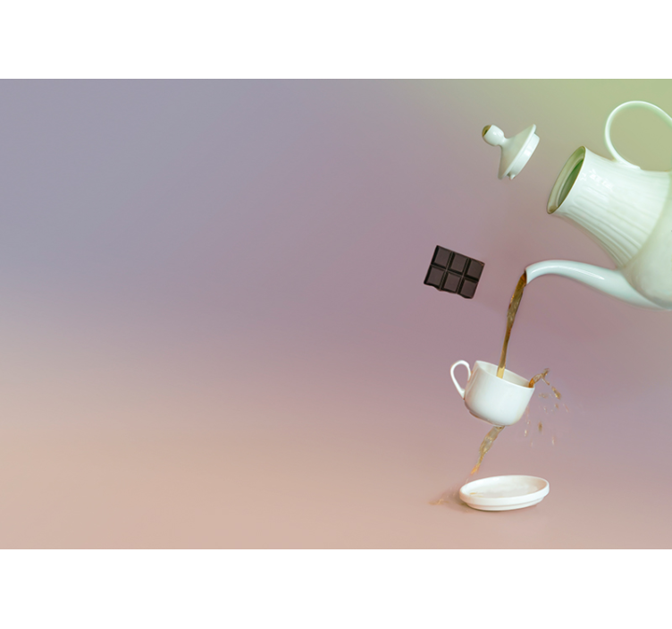 Floating Tea Moments wall mural music - TenStickers