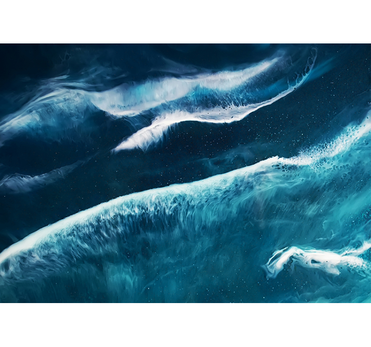 Ocean Wave Serenity sea wall mural - TenStickers