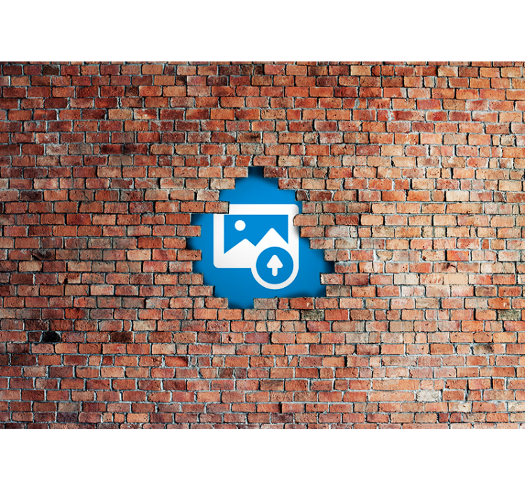 Broken Brick View 3d mural wallpaper - TenStickers