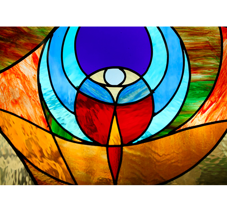 Stained Glass Design wall mural painting - TenStickers