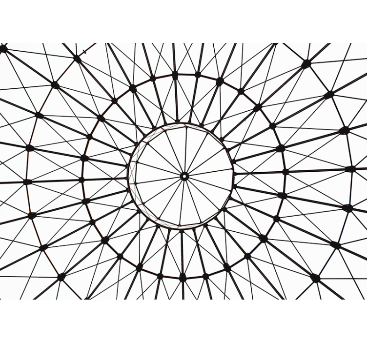 Geometric Arrangement Concept wall mural pattern - TenStickers