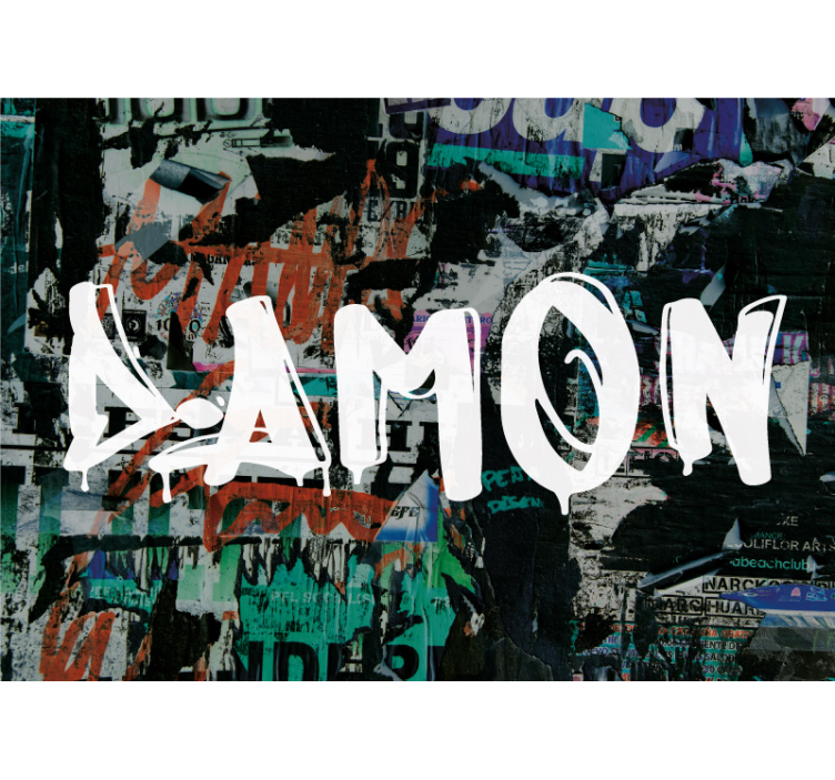 City Stencil Artwork urban art wall mural - TenStickers