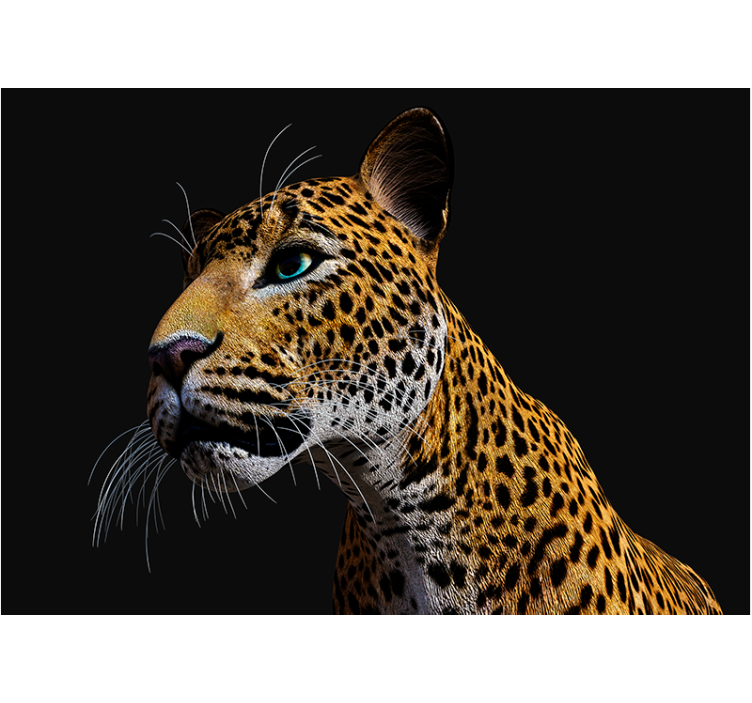 Wall mural animals leopard close-up - TenStickers