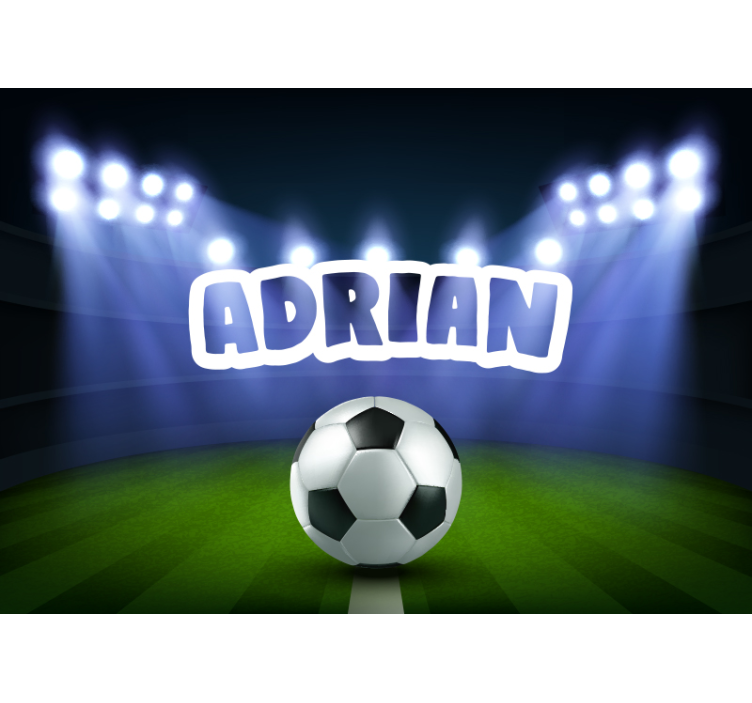 Soccer Field Celebration wall mural people - TenStickers