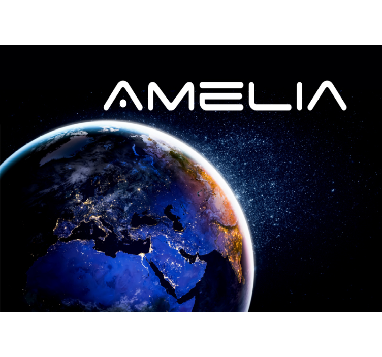 The Earth seen from the space wall mural - TenStickers