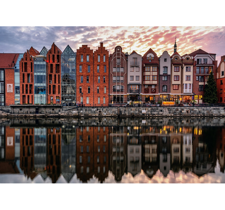 Historic Waterfront Architecture wall mural city - TenStickers