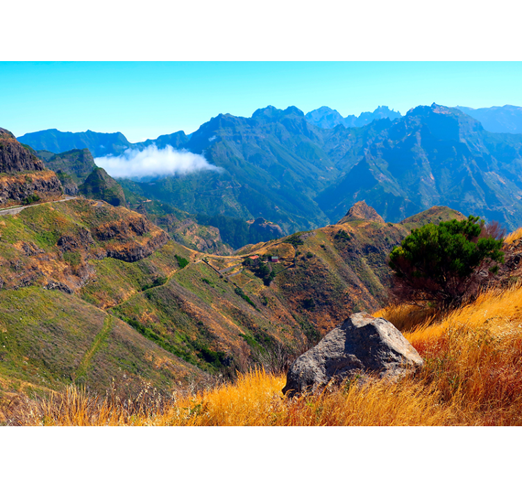 Majestic View mountain wall mural - TenStickers