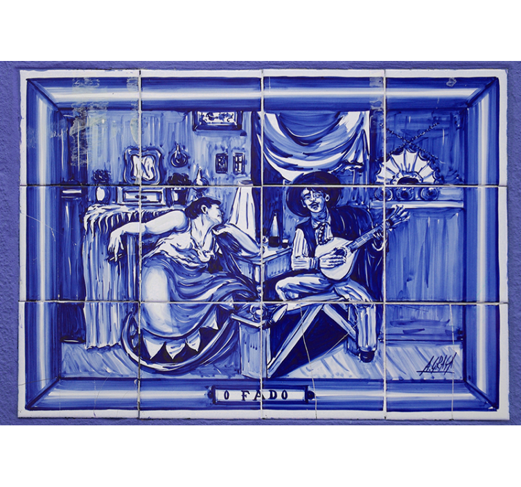 Musician and Muse love wall mural - TenStickers