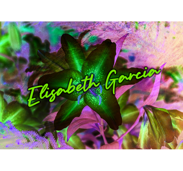 Lily Floral Elegance flowers wall mural - TenStickers