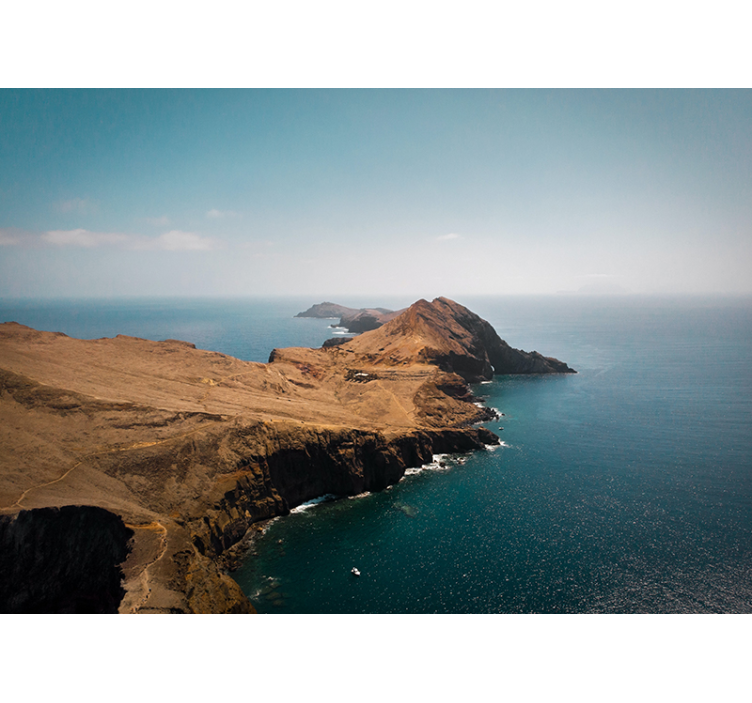 Coastal Mountain View landscape wall mural - TenStickers