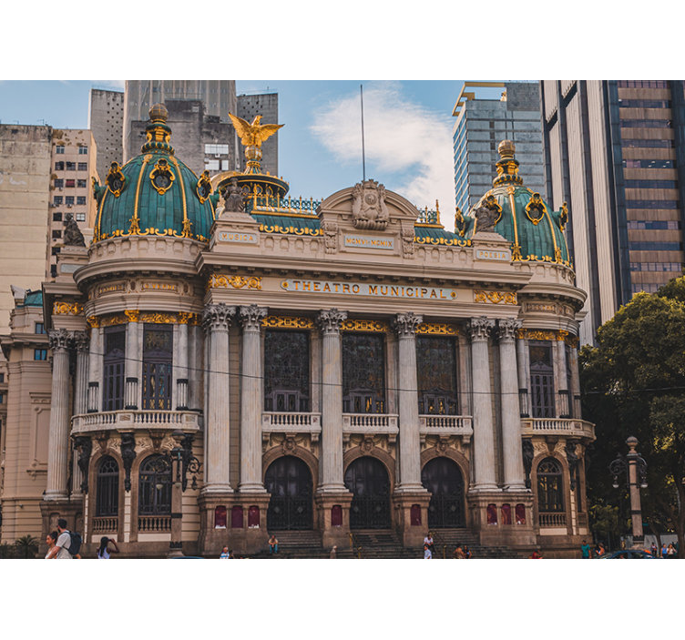 Historic Theatre Architecture wall mural city - TenStickers