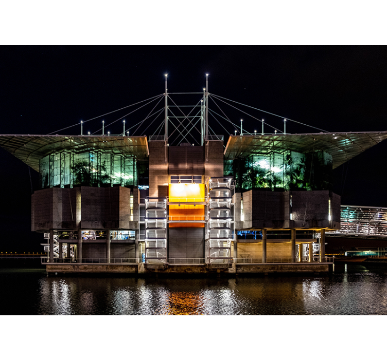 Futuristic Urban Architecture wall mural city - TenStickers