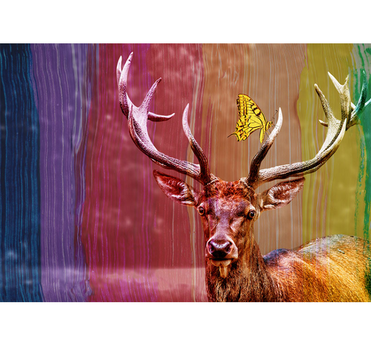 Wall mural animals majestic deer head - TenStickers
