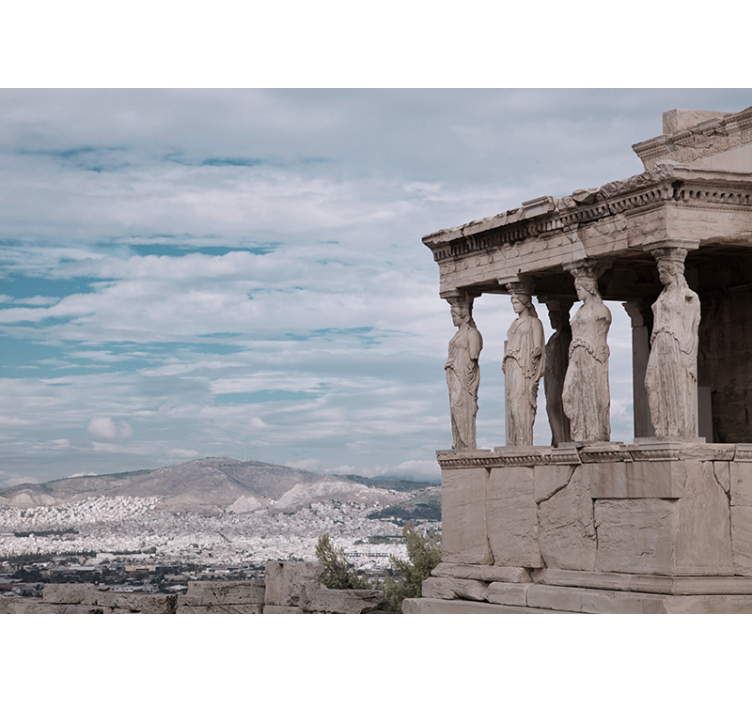 Ancient Athens View wall mural city - TenStickers