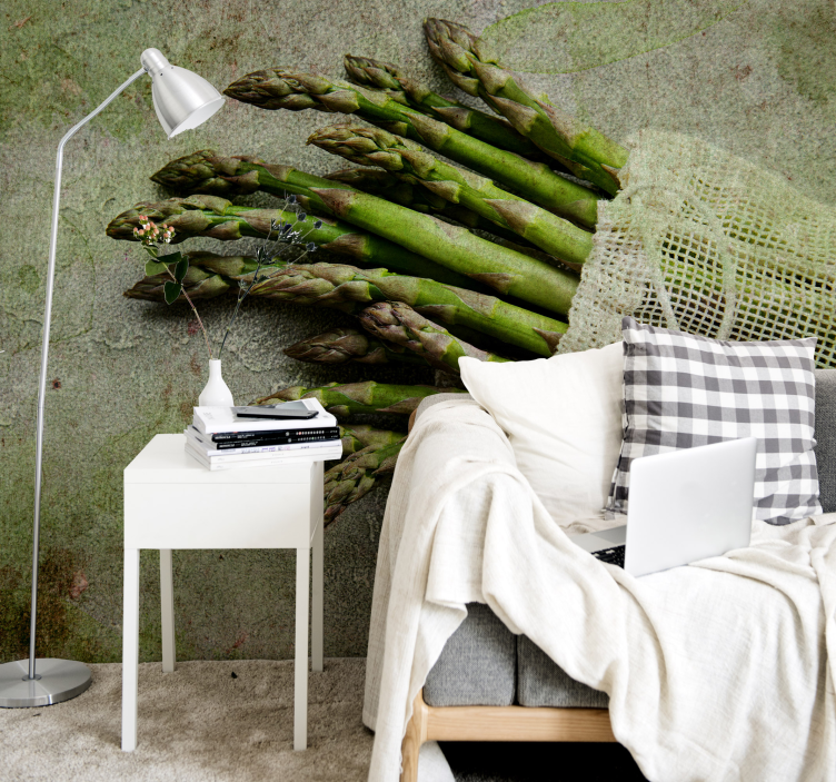 Asparagus Delight flowers wall mural - TenStickers