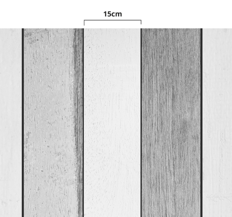 White aged slats wood effect wall mural - TenStickers
