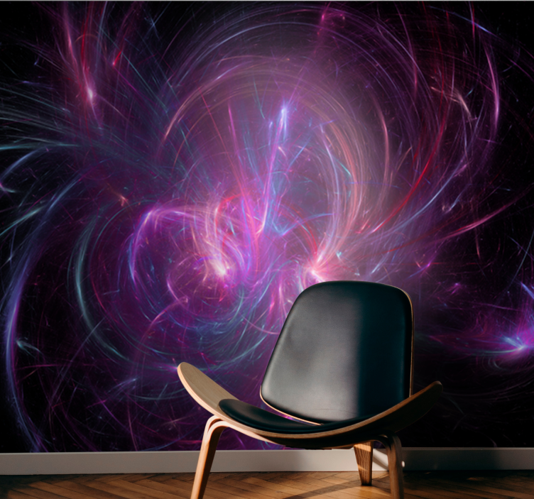Abstract mural wallpaper cosmic energy swirl - TenStickers
