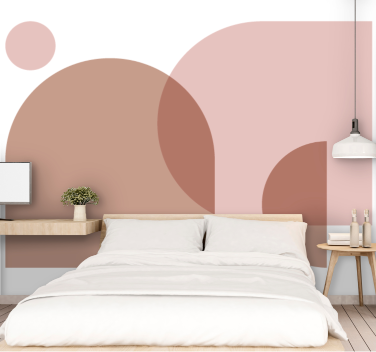 Abstract mural wallpaper geometric shape design - TenStickers