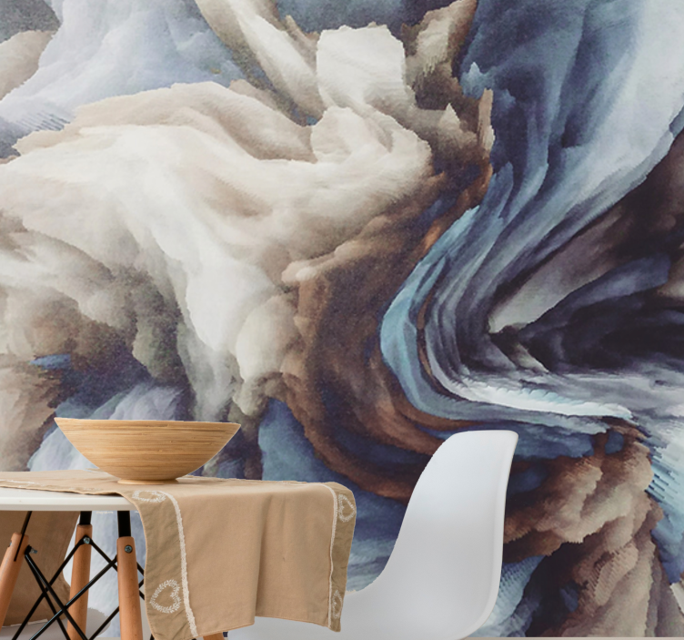 Abstract mural wallpaper swirling texture designs - TenStickers