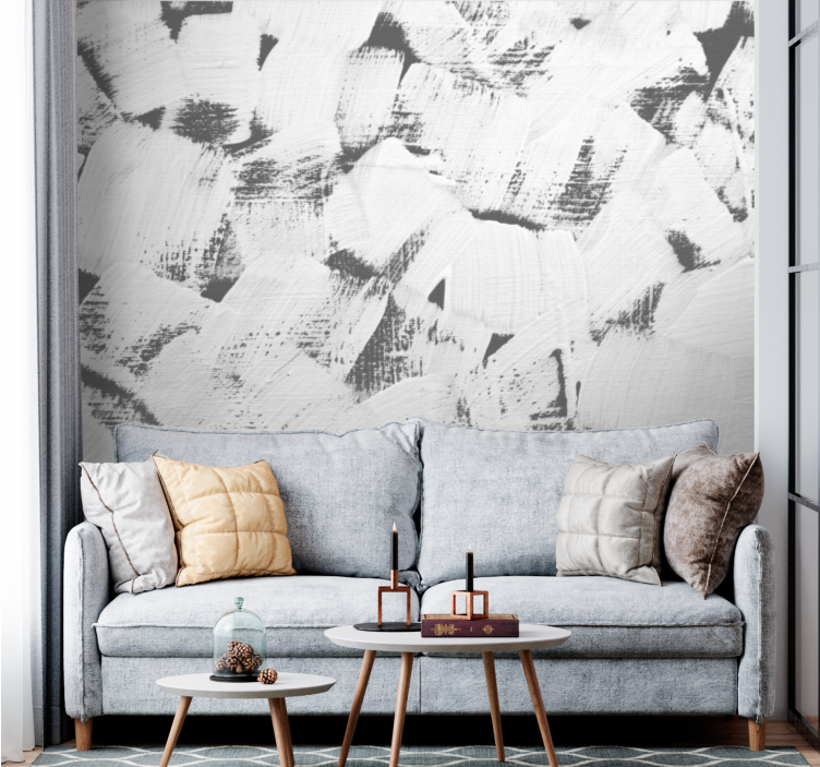 Abstract mural wallpaper with textured brush strokes - TenStickers