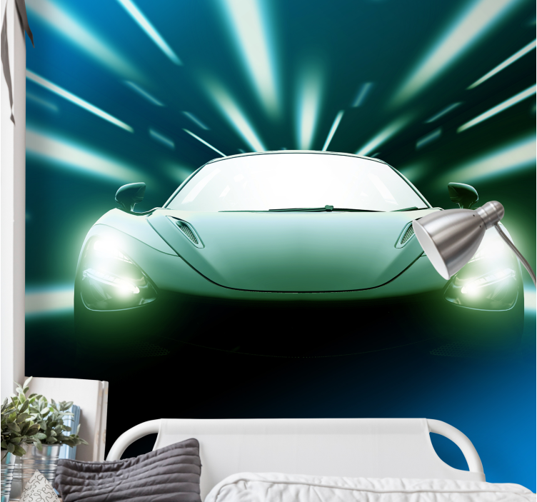 Automotive wall murals stylish racing car - TenStickers