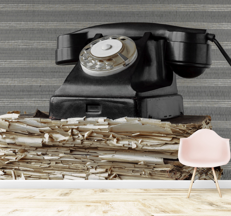 Automotive wall murals vintage telephone classic - TenStickers